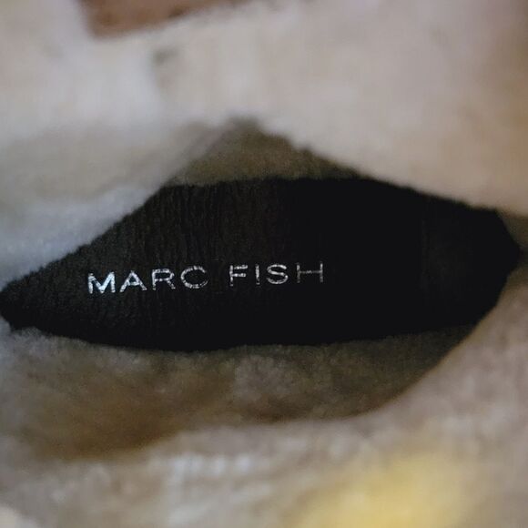 Marc Fisher Mfearra Tan Suede Buckle Detail Pull-On Winter Boot Size 8.5 - Picture 9 of 10